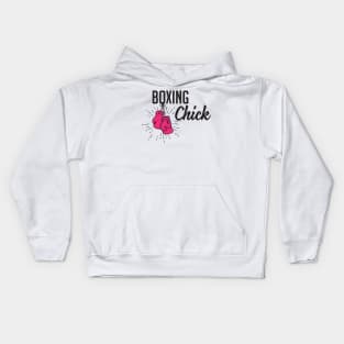 Boxing chick Kids Hoodie